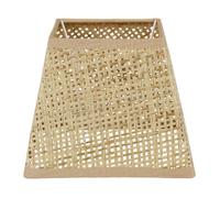 Abat-jour - Carré - Naturel - Pour lampe - 15x15x12,5 cm - Culot E14