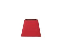 Abat-jour - Carré - Rouge - Pour lampe - Base 15cm - Culot E14 - Chambre - Salon