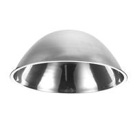 Abat-jour Conique Extérieur en Acier Inoxydable pour lampadaire | Protection Étanche les Intempéries, Finition Argentée Lisse, Trou de Fixation 4,5mm, Éclairage de Chemin