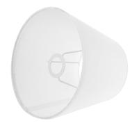 Abat-jour Conique Rond en Tissu Blanc pour Douille E14, Moderne | Remplacement pour Lampe de Bureau, Usage Maison ou Chevet, Installation Simple, Finition Délicate