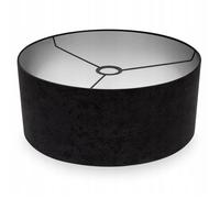Abat-jour Cylindre - Light-Home - MEDIOLAN 2360/44/C - Velours Argenté - 44 cm