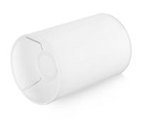 Abat-jour Cylindrique Blanc en Lin et Fer, E27, pour Lampe de Table | Structure Interne, Diamètre D’ouverture 40mm, Style Moderne et Classique, pour Chevet, Salon, Décor Événementiel