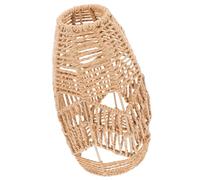 Abat-jour Cylindrique en Corde de Papier Tressée pour Plafonnier | Style Bohème Rustique, Diffuse une Lumière Douce, Salon ou Bureau, Accessoire Tissé Artisanal Inclus
