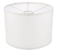 Abat-jour Cylindrique en Lin Blanc E27 pour Lampadaire | Diffusion Douce, Design Détachable, Ouverture 4,2cm, Fixation Anneau, Usage Maison et Hôtel