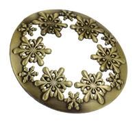 Abat-jour de Bougie Creux Chic en Alliage de Zinc pour Bougies Parfumées | Couvercle Léger et Compact, Diffusion Homogène Chaleur, Format Creux, pour Bougies en Pot