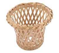 Abat-jour de Lustre en Bambou Tressé, Forme Lanterne, Beige