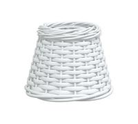 Vidaxl Abat-Jour De Plafonnier Blanc Ø15x12 Cm Osier