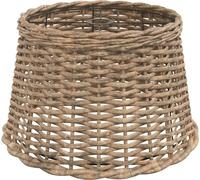 Abat-jour de plafonnier marron Ø45x28 cm osier