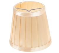 Abat-jour de Rechange en Tissu à Pince pour Lampe Suspendue Élégante | Style Européen Vintage Blanc et Or, de L’éblouissement, Salon ou Bureau, pour Ampoule E12