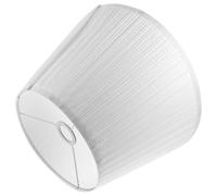 Abat-jour Demi-lune en Lin Blanc pour Lampe E27, Style Vintage Simple | Structure Métallique Légère, de L’éblouissement, pour Applique Murale Suspendre, Bureau D’étude et Intérieur