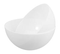 Abat-jour Demi Sphère Champignon en Plastique Blanc, Lot de 2 | Élégant Design, Diffusion Uniforme, Résistant à Casse et Fusion, Installation Facile