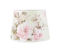 Abat-jour E14 Ø19,5cm en tissu floral motif floral conique pour lampes de table look vintage abat-jour de remplacement pour lampes de chevet
