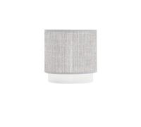 Abat-jour E14, gris et blanc, dimensions 14 x 12 x 14 cm, idéal pour une décoration moderne