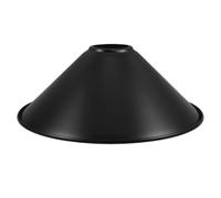 Abat Jour E27 en Fer Noir Cône, Industriel Suspendre Vintage | Abat-jour de Lampe de Table, Style Rétro, Ouverture Inférieure, Trou 4cm, Montage Facile, la Cuisine ou Salon