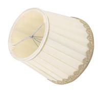 Abat-jour en Mousseline Plissée Beige, Décoration pour Chambre