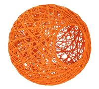 Abat-jour en Papier Boule Orange Décoratif pour Salon et Plafond | Diffuse une Lumière Douce, Protège L’ampoule, Style Chic, Usage Intérieur, Format Rond, Simple