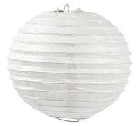 Abat-jour en papier de riz avec armature métal - Réf 500280 - Blanc - Adulte - Classique - Intemporel