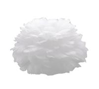 Abat-jour en plumes artificielles, abat-jour, décoration de lampe , blanc