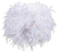 Abat-jour en plumes pour suspension,lampe de table,lampadaire | Abat-jour en plumes moelleuses pour salon,chambre à coucher(blanc)