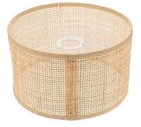 Abat-jour en rotin avec tissu et clip, lampadaire, luminaire, plafonnier pour table, mur, plafond Label