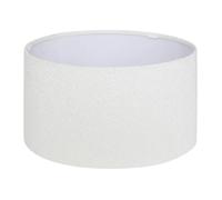 Créateur d'intérieur - Abat Jour en Tissu Bouclette "Beline" 40cm Blanc