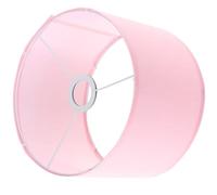 Abat-jour en Tissu E27 Rose pour Lampe sur Pied Intérieure | Cylindre Détachable, Métal et Tissu, Accès Facile au Nettoyage, pour Chambre, Location et Hôtels