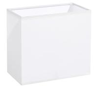Abat-jour en Tissu Rectangulaire Blanc, Rechange E27 pour Lampe | Accessoire pour Table et Chevet, Trou Intérieur 4cm, Style Simple, Usage Maison Hôtel