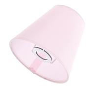 Abat-jour en Tissu Rose E14, Décoratif pour Salon Lumineux Élégant | Tissu Chic et Simple, Trou 2cm, Fixation par Encoche, pour Lampadaire, Bureau