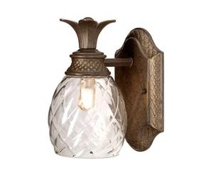 Abat-jour en verre ananas brun Plantation 1xG9 3W Hinkley