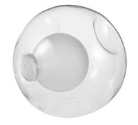 Abat-jour en Verre de Remplacement Globe Rond Double Couche G9 | Verre Transparent Clair, Design Moderne Minimaliste, Trou 2cm, pour Applique Murale et Plafonnier