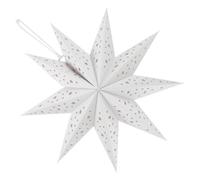 Abat-jour Étoile en Origami à Neuf Pointes, Décoration Blanche en Papier | Transmission Lumineuse, Montage Facile, Décoration Polyvalente, pour Mariage et Noël, Style Créatif Artistique