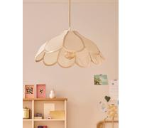 VERTBAUDET Abat-jour fleur en tissu pour suspension écru TU
