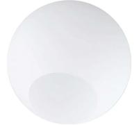Abat-jour globe en verre - D13cm - Blanc laiteux - Pour plafonnier et appliques - Classique