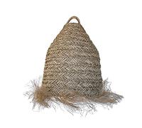Lumisky Abat-jour ANAFI en jonc de mer naturel bohème H47cm pour monture E27