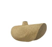Abat jour naturel KLEIA en herbe marine style bohème H13 cm pour monture électrique E27