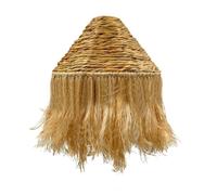 Lumisky Abat-jour naturel LEONORA INDOOR en jacinthe d'eau style bohème H52 cm pour monture E27