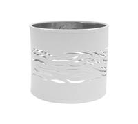 Abat-jour Niebla blanc et argenté 17 cm E14