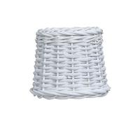 Abat-jour Osier 25x17 cm Blanc