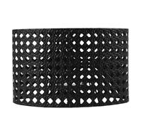 Abat-jour Ovale, Abat-jour Antirouille pour Bricolage pour E27 E14 (BLACK)