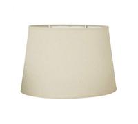 Ostaria Abat-jour ovale beige Pantone 12-1403TPX imitation lin Base 31 cm Culot E27