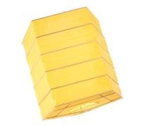 Abat Jour Plafond Papier Pliable Carré en Bois Jaune pour Maison | Abat Jour Plafond Papier, Lampe Plafond Papier, Abat-jour Pliable Papier, Usage Maison, Finition Jaune