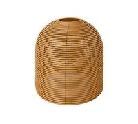 Lumisky Abat-jour seul HANG BOHEME – style bohème, vannerie tressée en poly rotin – H31cm