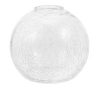 Abat-jour pour Douille E27 en Verre à Motif Craquelé Rond | Surface Lisse, Style Moderne et Simple, Installation sans Outil, pour Plafonniers, Bars et Boutiques