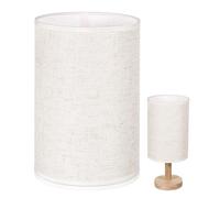 Abat-jour pour Lampadaire en Lin Beige, E27, Remplacement Facile, lecture | Doublure Intérieure Imperméable en PVC, Armature Métallique, Diamètre 40mm, Style Vintage, pour Lampe de Chevet