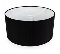 Light-Home Abat-jour Matero - Abat-jour moderne pour lampe de table de plafond - pour chambre à coucher, salon et cuisine - style loft moderne - tissu - pour E27 avec 1 point de lumière noir 40 cm