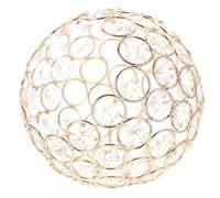 Abat-jour pour Plafonnier Noël en Verre Cristal Rond 11x11x11cm Or | Verre Translucide, Lumière Diffuse Décorative, Style Moderne, pour Café, Couloir, Locataires