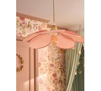 Abat-jour pour suspension en tissu Pétales rose pâle TU