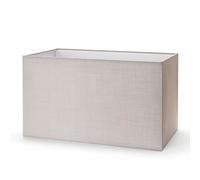 Abat-jour rectangulaire en tissu pour lampe de table, lampadaire, E27 (40 x 22 x 24 cm, gris)