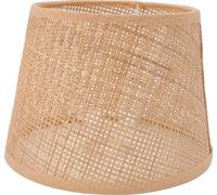 Abat-jour rétro en rotin tressé à la main Compatible avec E27 E14 Lampe de table Lampe de plafond Lampe à suspension