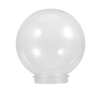 Abat-jour Sphérique 25cm Ouverture 12cm Acrylique, Transparent | Haute Transmission Lumineuse, pour Appliques Extérieures et Éclairage de Cour, Remplacement Rapide, Design Simple